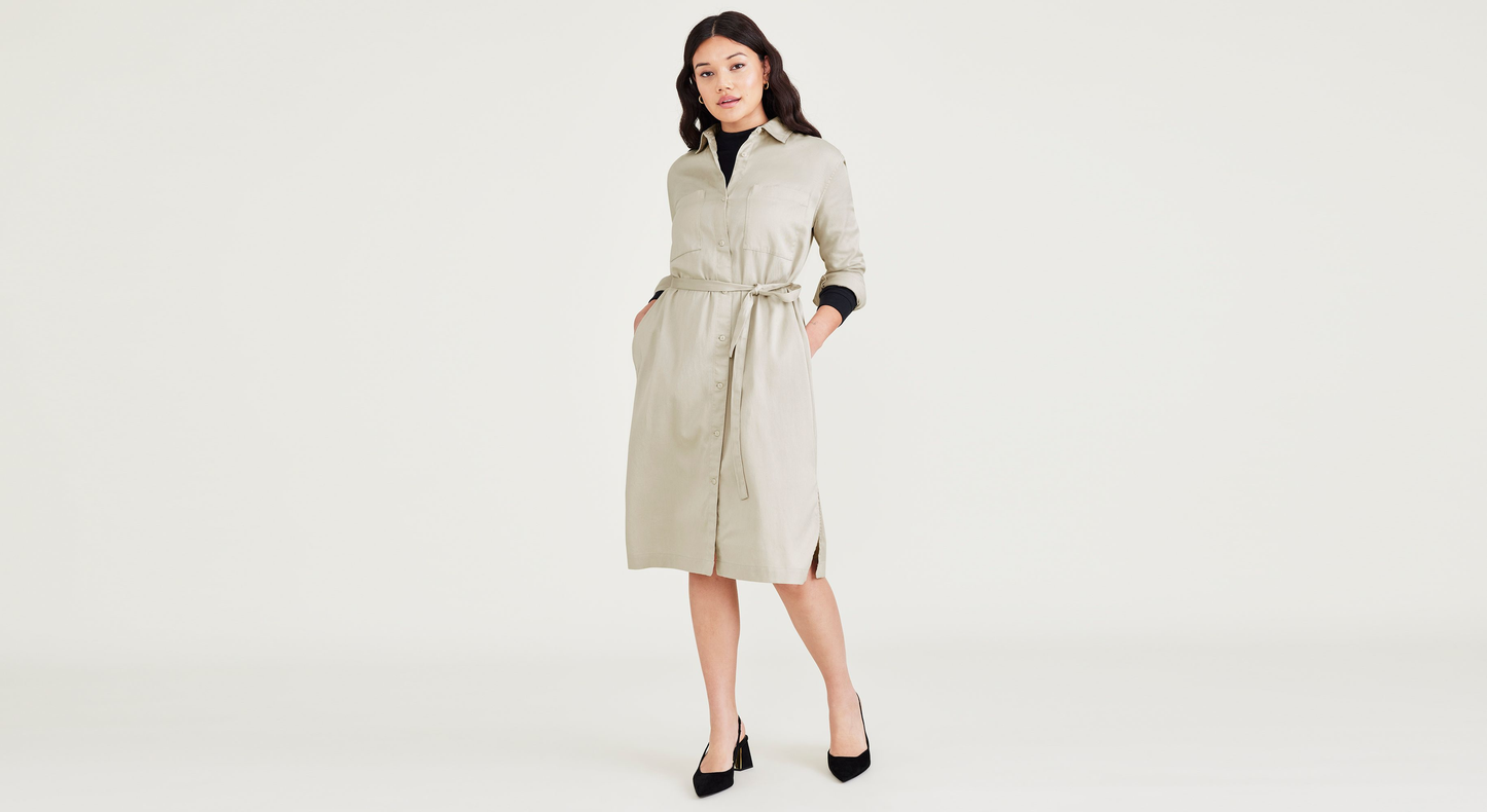 sandavol-Midi Dress, Relaxed Fit